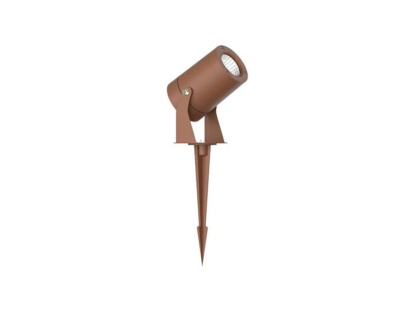 Sair XL - 20W runder LED-Strahler IP65 Corten 3000K - Gartenleuchte für Pflanzen oder Hecken h38cm - Beneito faure