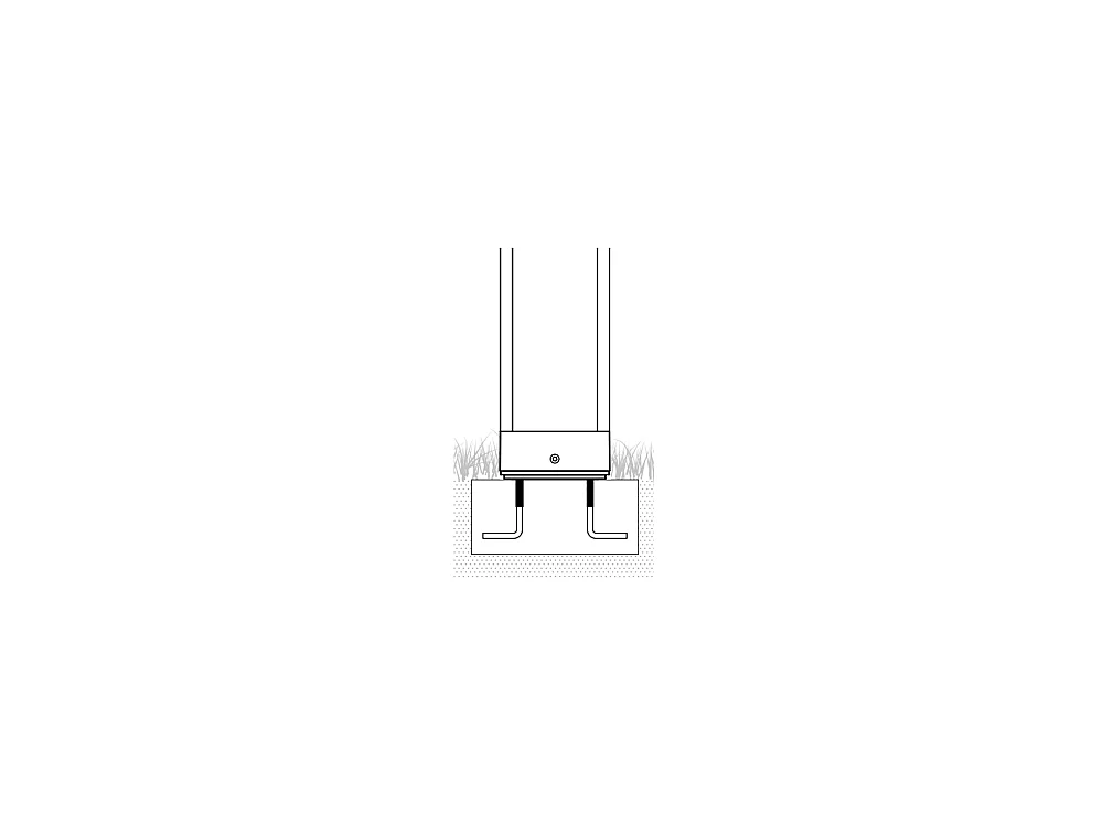 Home Pole - LED-Gartenmast zur Bodenbefestigung - Warmes Nachtlicht 3000K 230V 15W 1590lm Zafferano - Corten