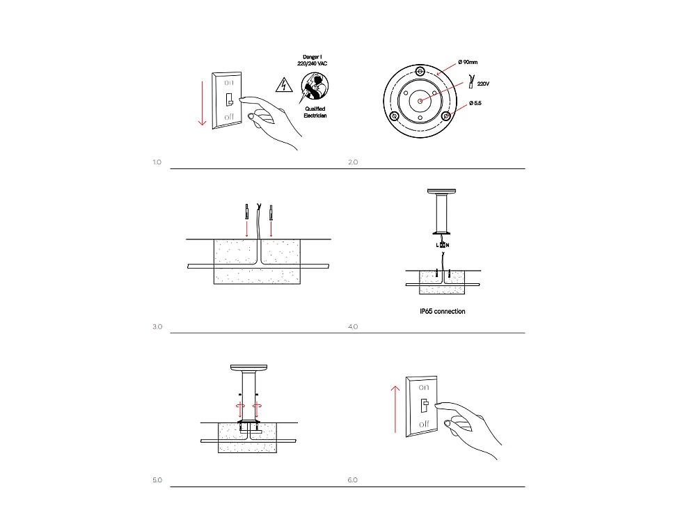 Mac Floor XL Weiß 4000K - 12W IP65 60cm hohe LED-Pollerleuchte für den Außenbereich aus Aluminium - Downlight - Beneito & Faure