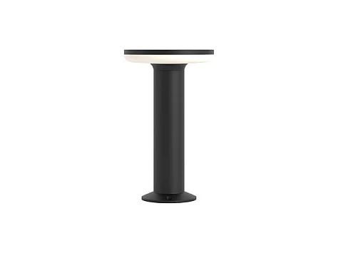 Borne d'éclairage LED d'extérieur Mac Floor Black 3000K - 12W IP65 30cm de hauteur en aluminium - Downlight - Beneito & Faure