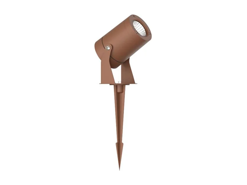 Sair XL - Spot LED rond 20W IP65 Corten 2200K - Éclairage de jardin pour plantes ou haies h38cm - Beneito Faure
