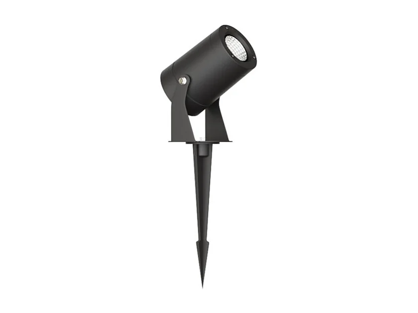 Sair XL - 20W Rund LED Spotlight IP65 Sort 3000K - Havelampe til planter eller hække h38cm - Beneito faure