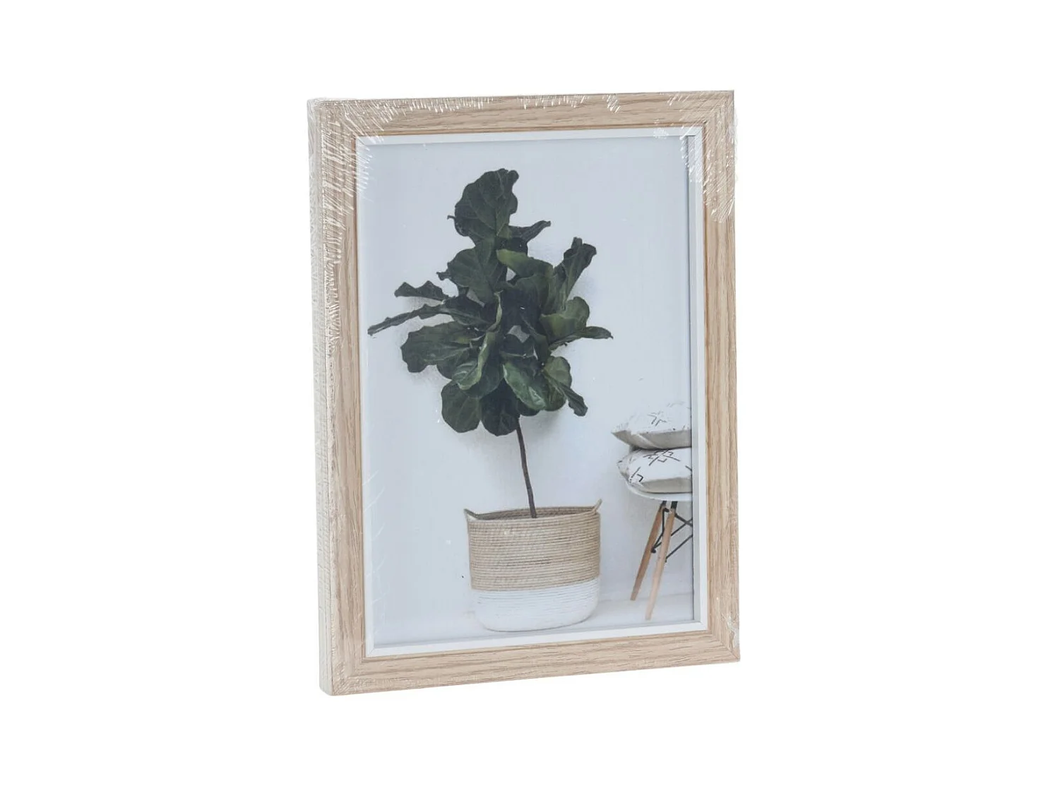 Marco para foto individual natural  20x15,2x1,5 cm