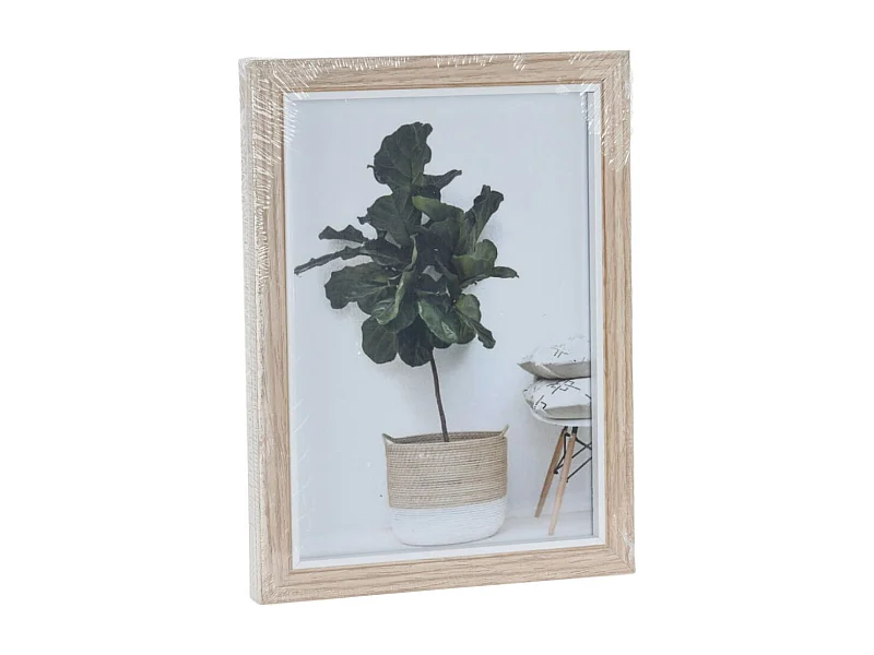 Marco para foto individual natural  20x15,2x1,5 cm