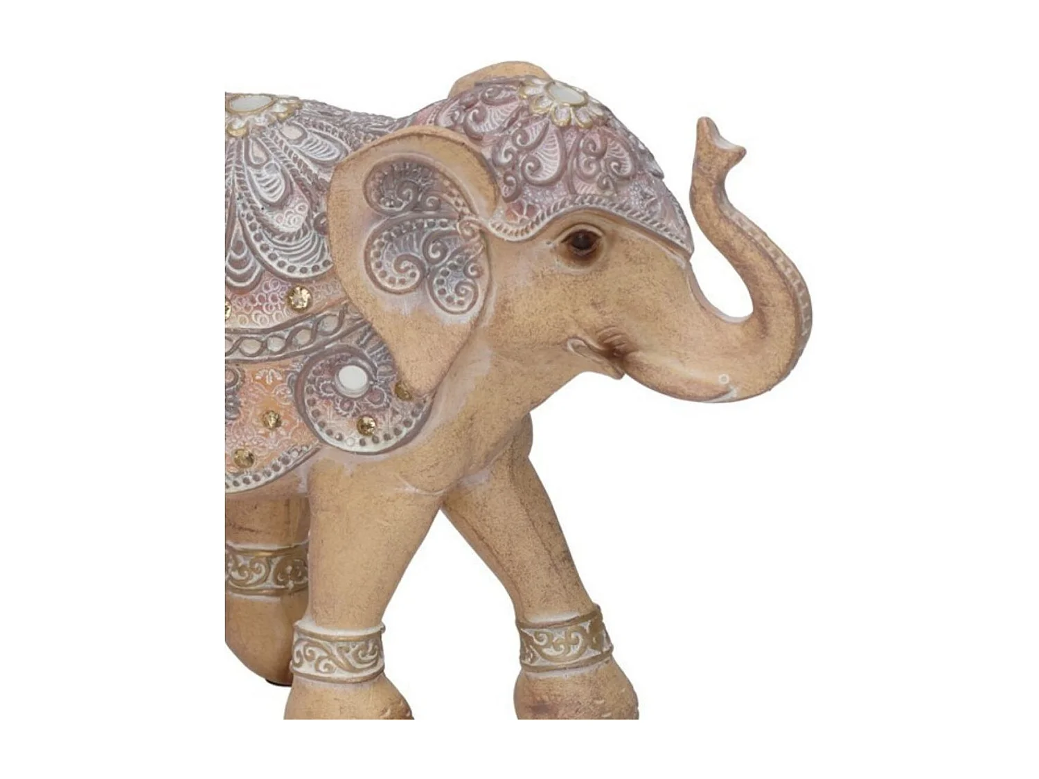 Figura de elefante Navil beige 14,5x17,5x6,5 cm