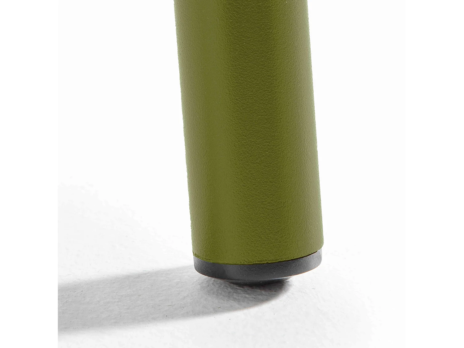 Ensemble table de jardin carrée et 2 fauteuils acier Vert Kaki - Palavas