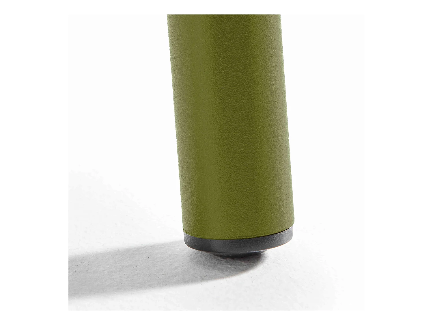 Ensemble table de jardin carrée et 4 fauteuils acier Vert Kaki - Palavas