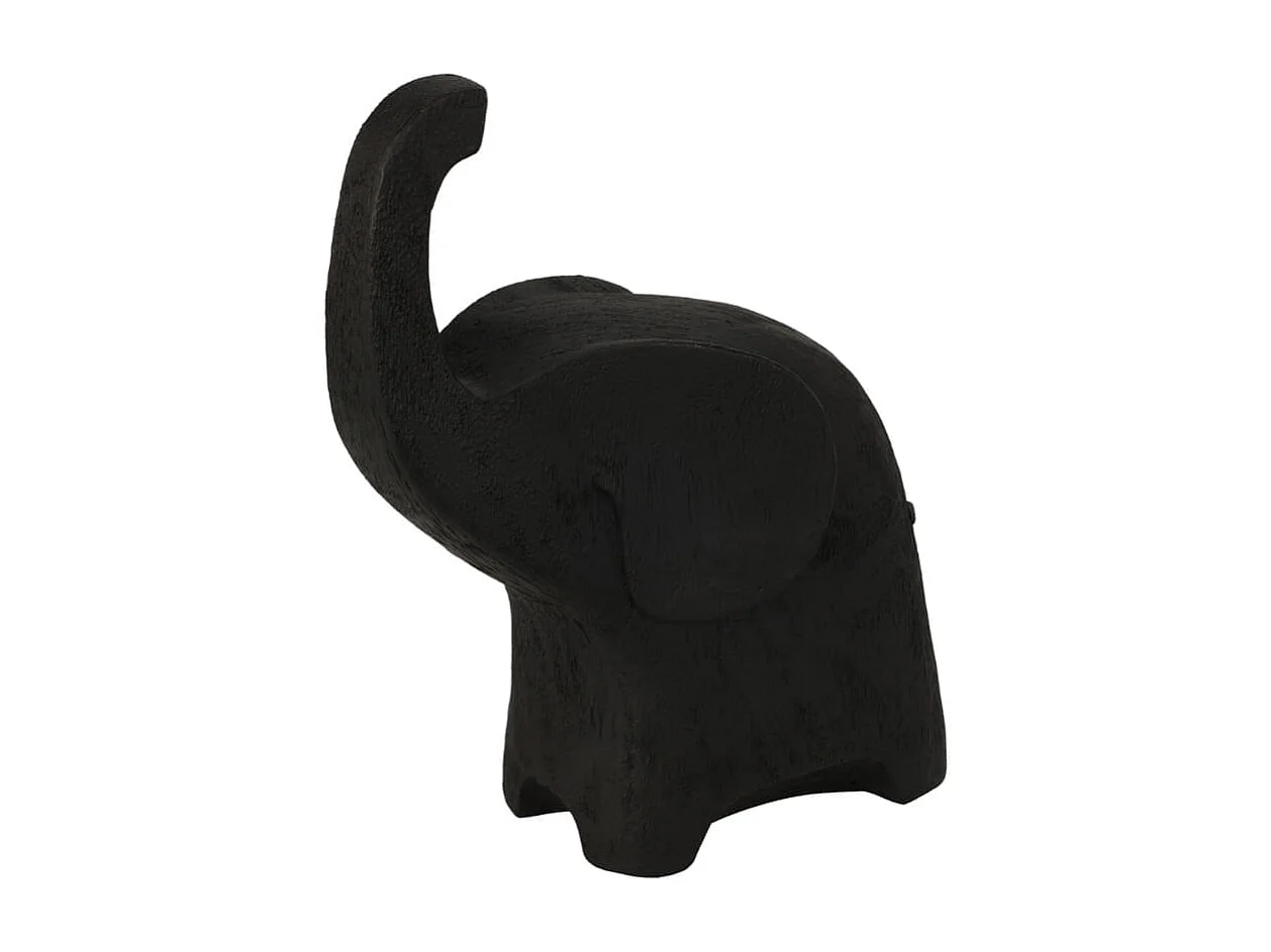 Figura decorativa elefante negro 20x16x8cm