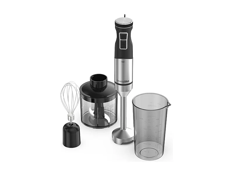 Batidora de mano Universal Blue Twisty Total 7070X 1000W con accesorios negro/inox