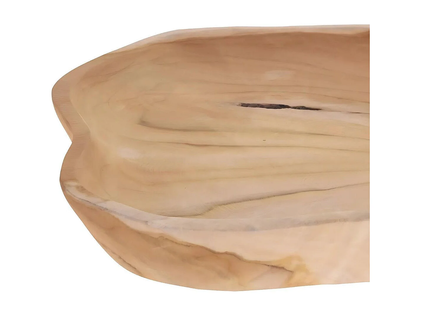 Bandeja de madera teca natural