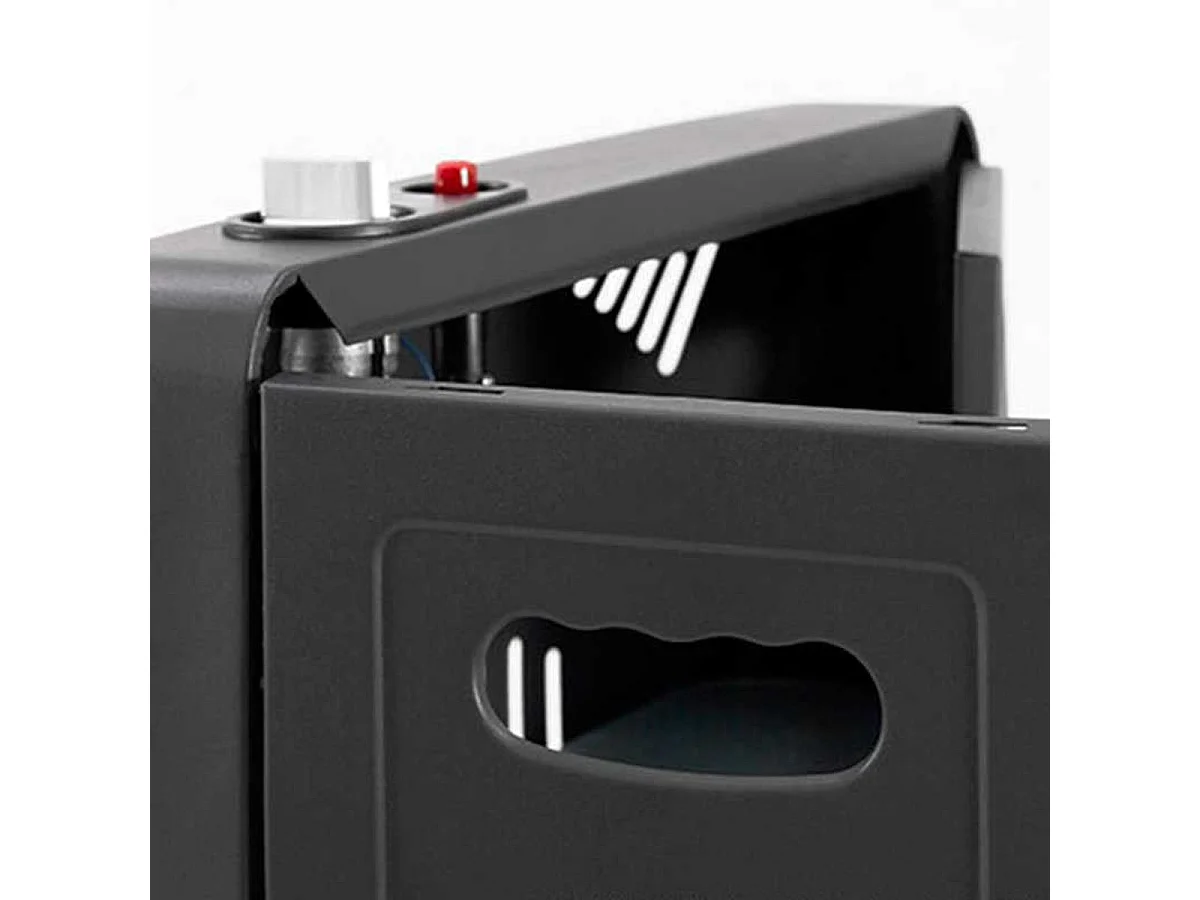 Estufa de gas Ready Warm 4000 Slim Fold Cecotec 4,2kW encendido piezoeléctrico con ruedas negro