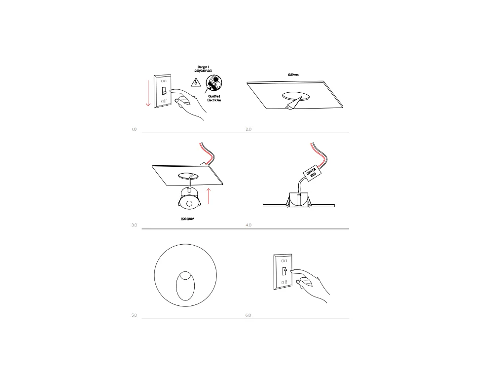 Polo - Beneito & Faure LED inbouwspot - 2W, natuurlijk licht 4000K, 65° - ronde witte inbouwspot