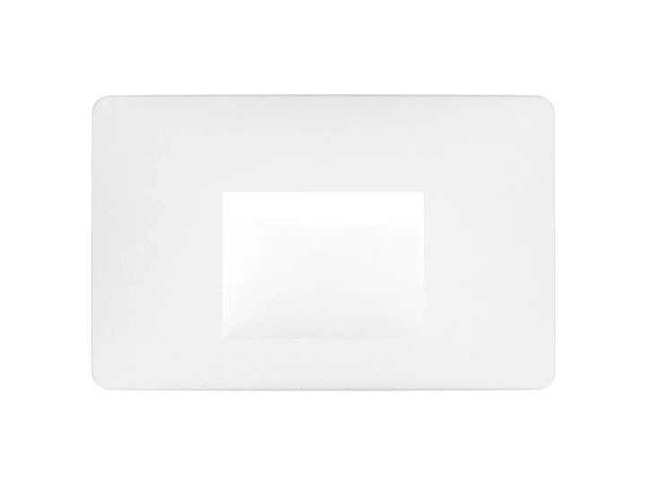 Beneito & Faure - Luce da incasso segnapasso LED Mis Sq Wall 3W - Segnapasso da parete squadrato IP65 Switch 2700K/3200K/4000K - Bianco