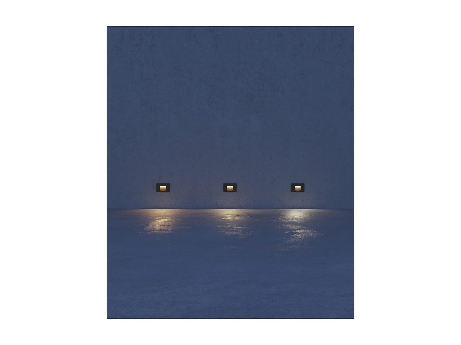 Beneito & Faure - Mis Sq Wall 3W LED inbouw trapverlichting - Vierkante wandtrapverlichting IP65 schakelaar 2700K/3200K/4000K - Wit