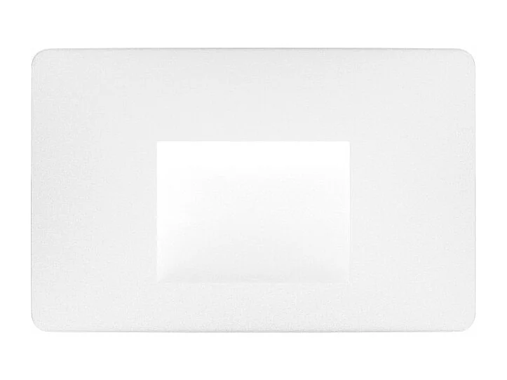Beneito & Faure - Luce da incasso segnapasso LED Mis Sq Wall 3W - Segnapasso da parete squadrato IP65 Switch 2700K/3200K/4000K - Bianco