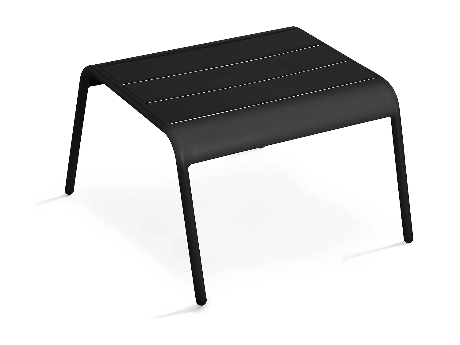 Fauteuil relax et repose pied en métal Noir - Palavas