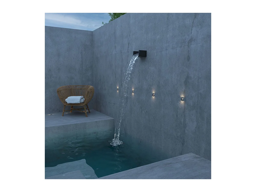 Beneito & Faure - Spot LED d'extérieur Nix 2W 3000K - Spot encastré IP67 pour mur ou sol avec lumière chaude