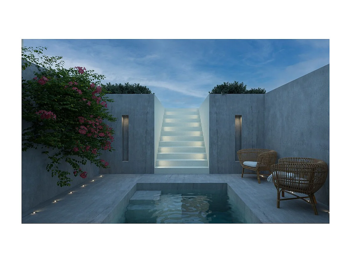 Beneito & Faure - Nix 2W 3000K LED-trapverlichting voor buiten - IP67 inbouwspot voor wand of vloer met warm licht