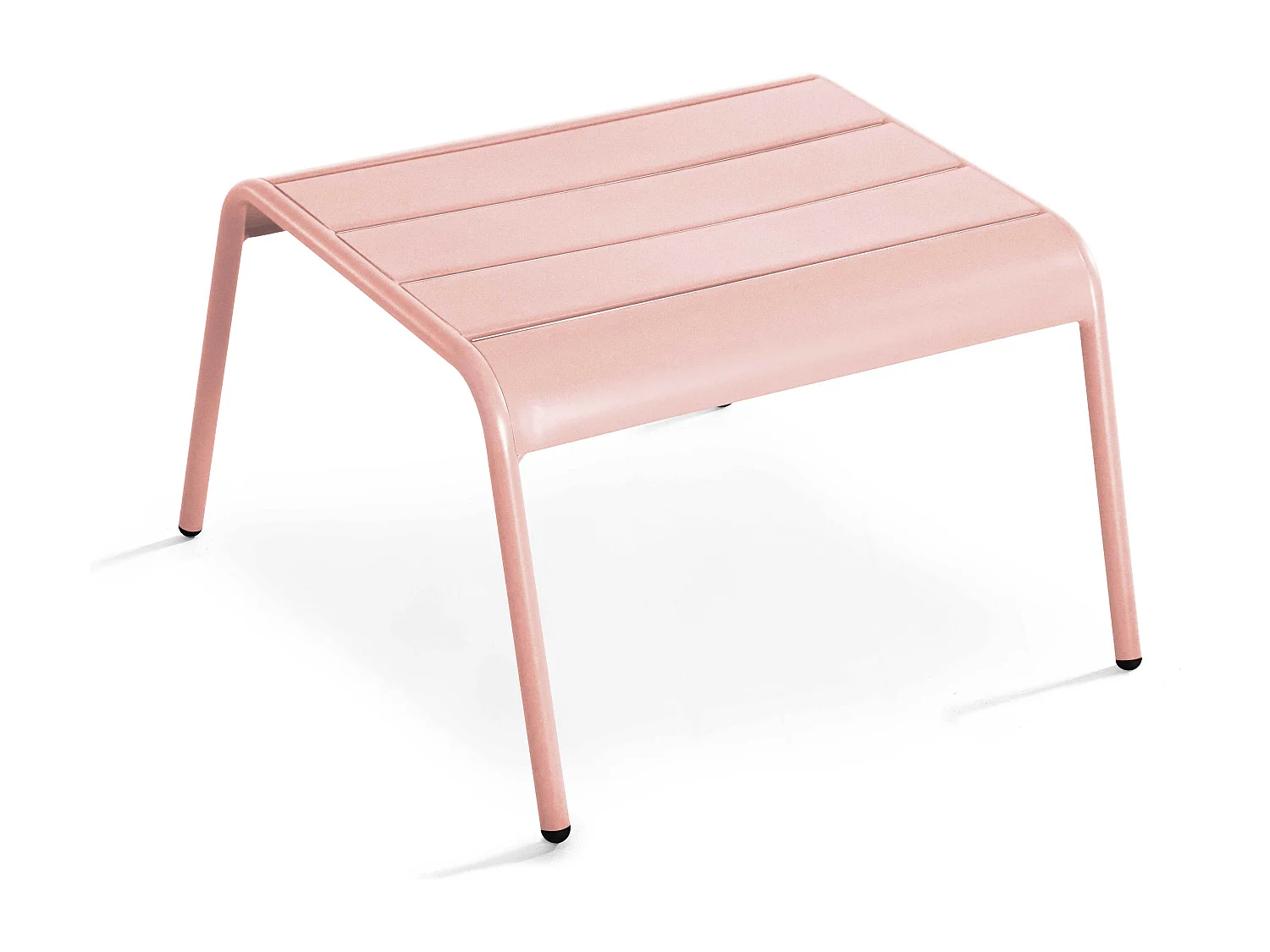 Fauteuil relax et repose pied en métal Rose poudré - Palavas