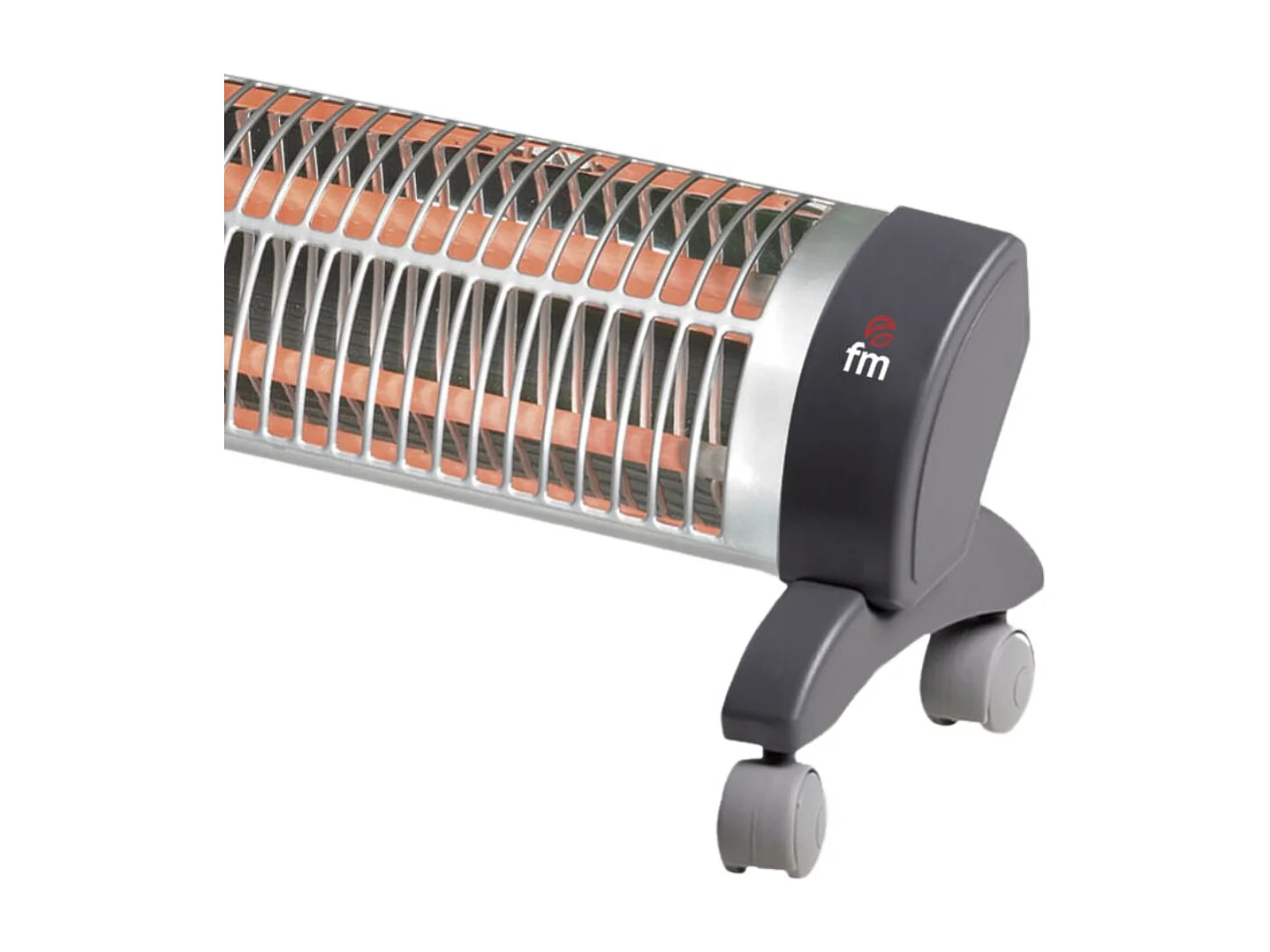 Radiador de cuarzo FM 2302R 1200W 2 tubos gris