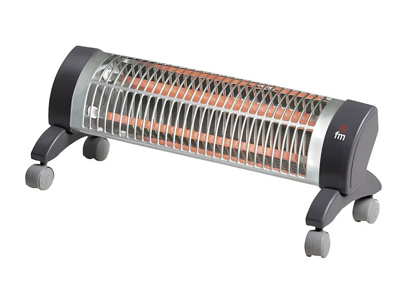 Radiador de cuarzo FM 2302R 1200W 2 tubos gris