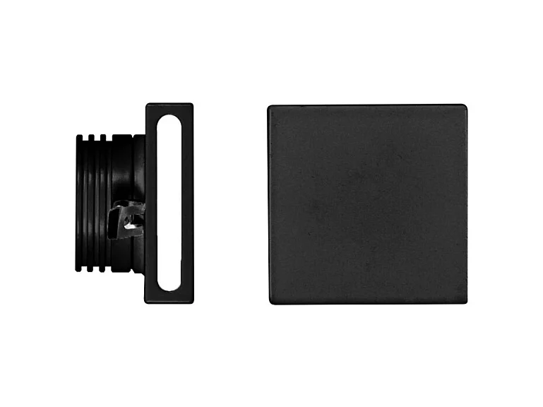 Schody - Oprawa schodowa LED Beneito & Faure - 4 W, ciepła biel 3000 K, 120° - Czarna kwadratowa oprawa ścienna wpuszczana