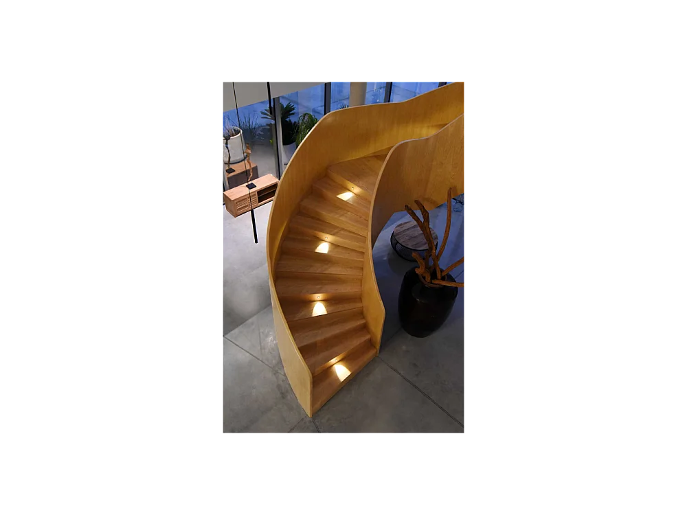 Polo - Beneito & Faure LED-Einbau-Stufenleuchte - 2W, 3200K warmes Licht, 65° - Runder weißer Einbaustrahler