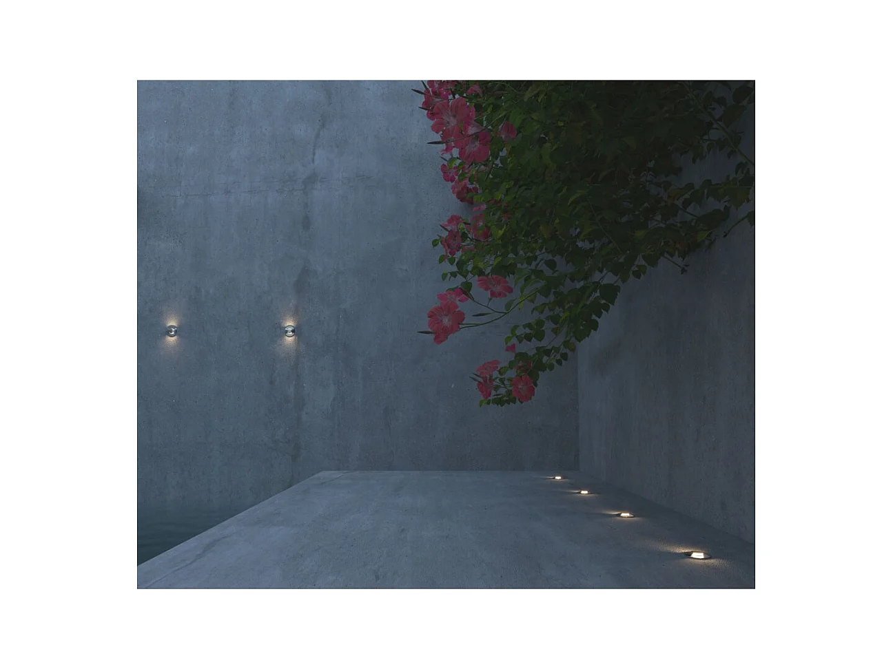 Beneito & Faure - Balise LED d'extérieur Ina 2W 3000K - Spot encastré IP67 pour mur ou sol avec lumière chaude