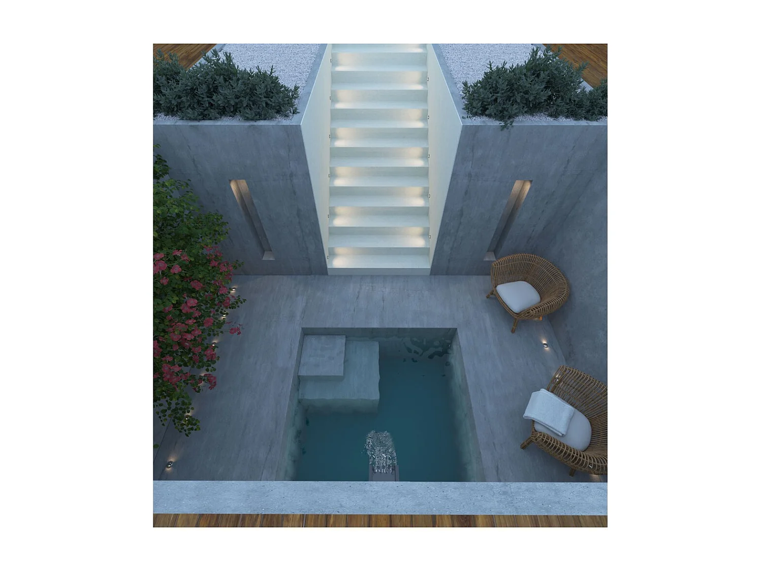 Beneito & Faure - Baliza LED de exterior Ina 2W 3000K - Foco empotrable de pared o suelo IP67 con luz cálida