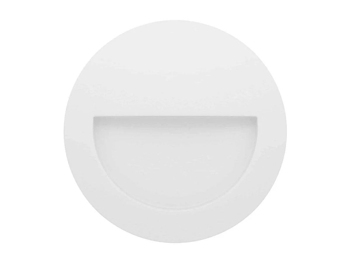 Beneito & Faure - Mis R Wall 3W LED Inbouw Trapverlichting - Ronde Wand Trapverlichting IP65 Schakelaar 2700K/3200K/4000K - Wit