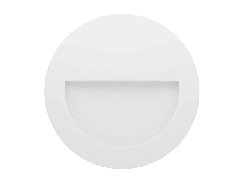 Beneito & Faure - Mis R Wall 3W LED-Einbau-Stufenleuchte - Runde Wand-Stufenleuchte IP65, Schalter 2700K/3200K/4000K - Weiß