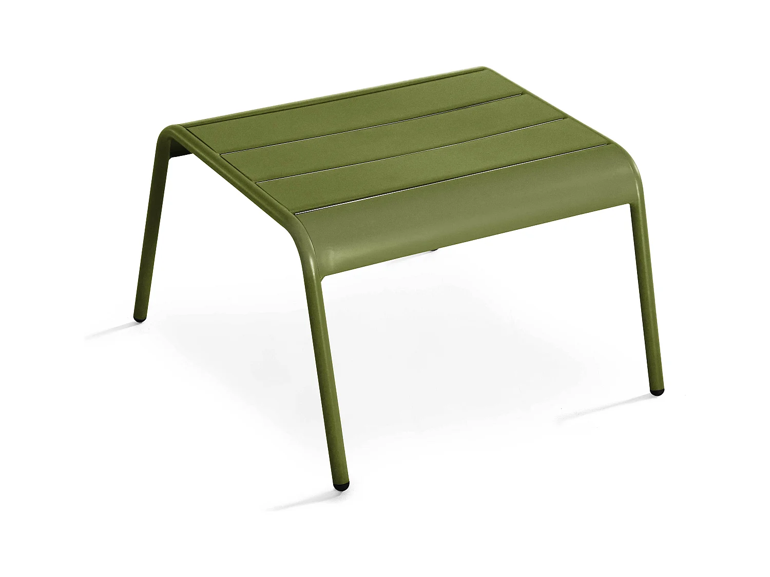 Fauteuil relax et repose pied en métal Vert Kaki - Palavas