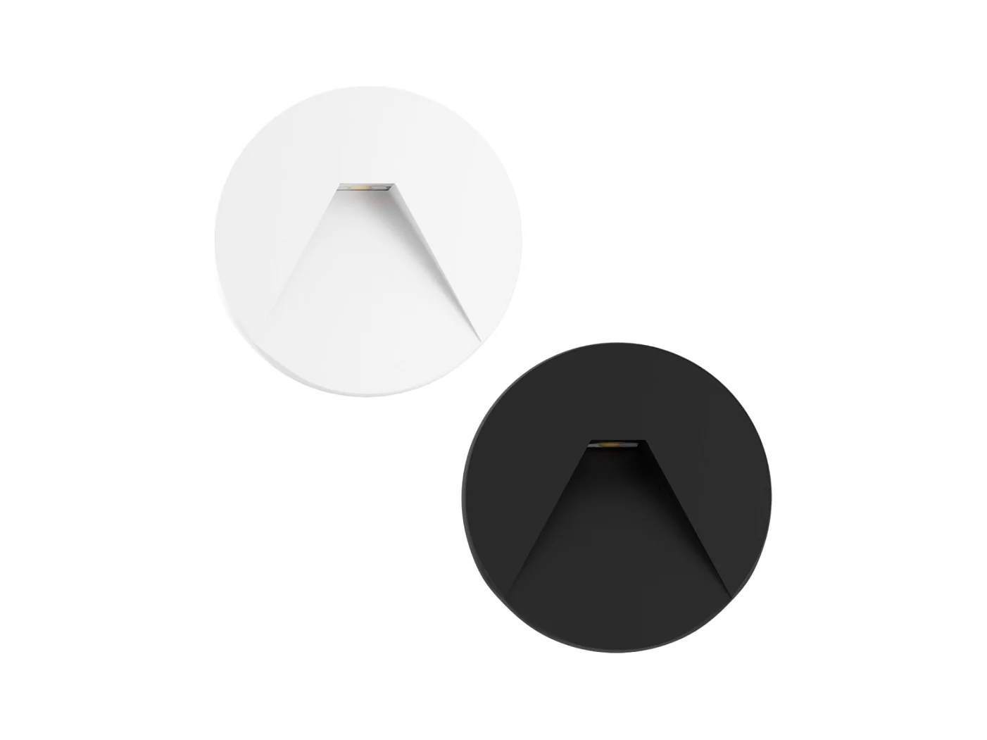 Beneito & Faure - Spot LED encastré Pun 3 W - Interrupteur CCT 2700 K/3200 K/4000 K - Noir et blanc