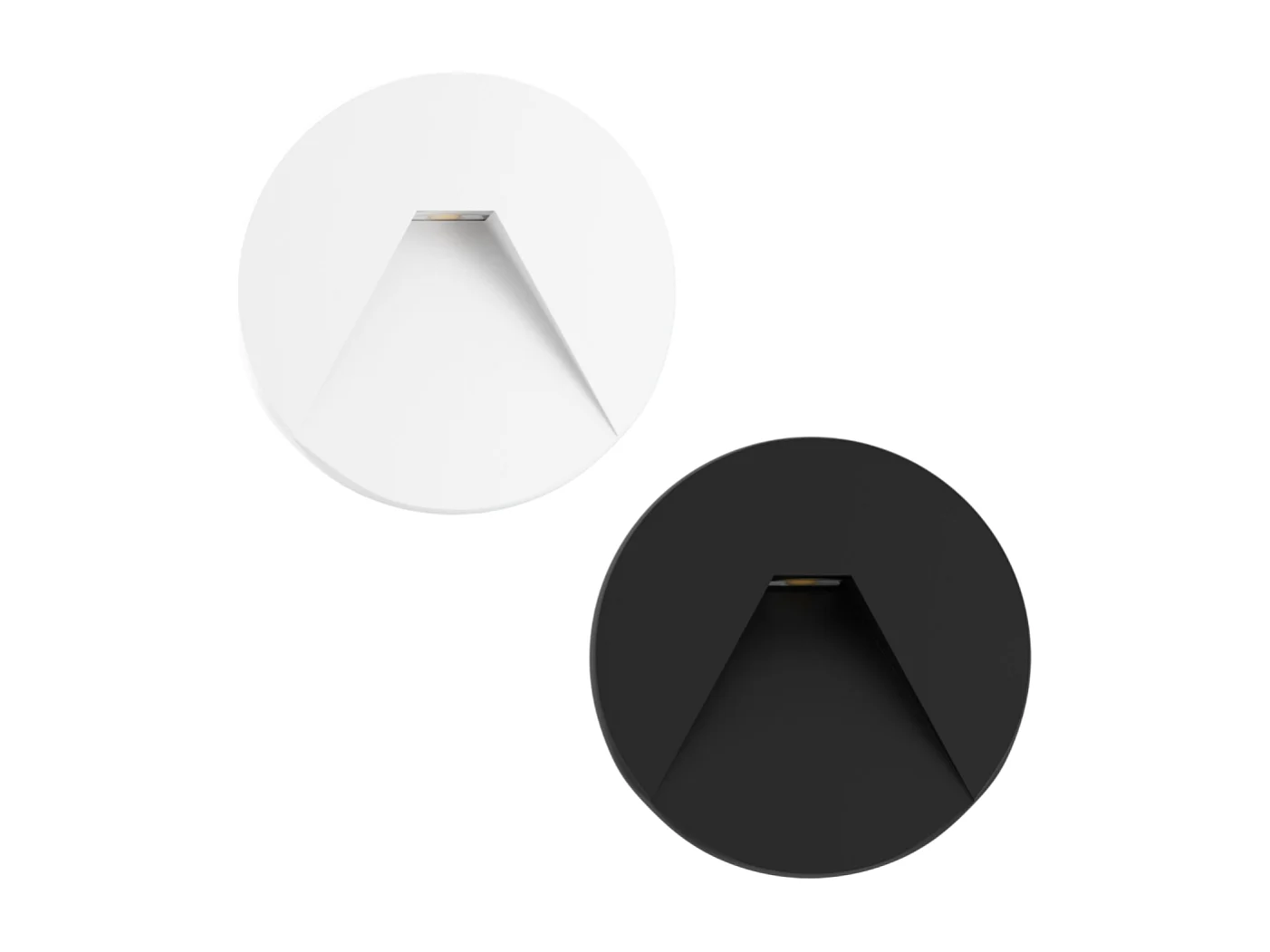 Beneito & Faure - Pun 3W LED inbouwtrapverlichting - CCT-schakelaar 2700K/3200K/4000K - Zwart-wit