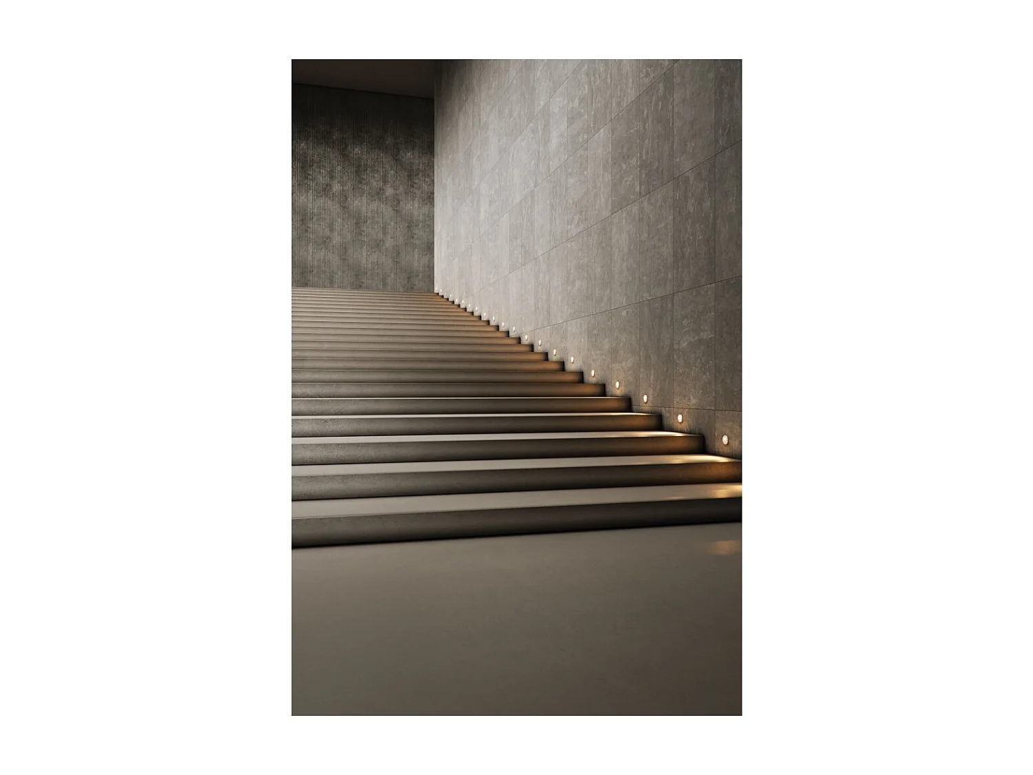 Beneito & Faure - Pun 3W LED inbouwtrapverlichting - CCT-schakelaar 2700K/3200K/4000K - Zwart-wit