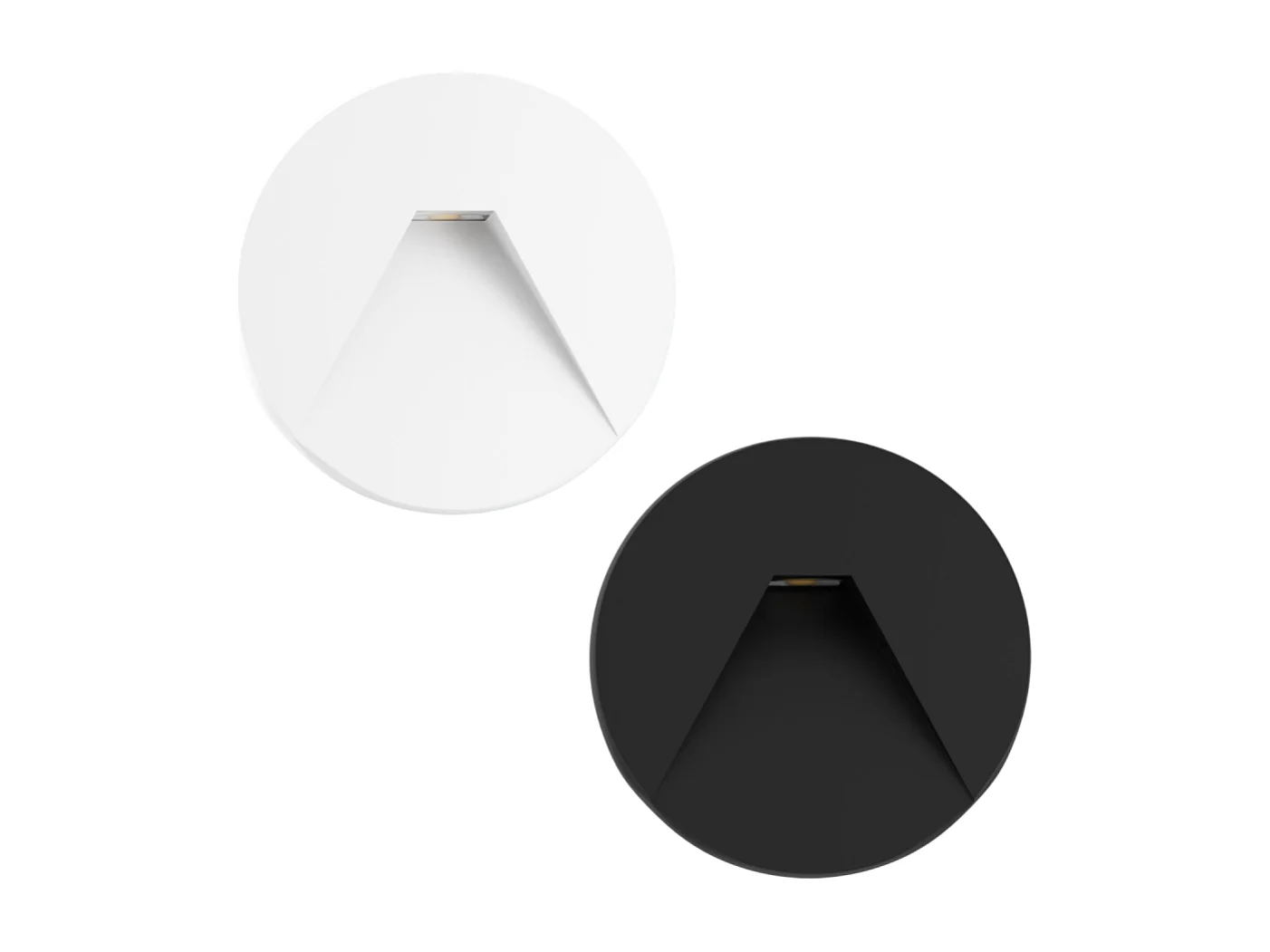 Beneito & Faure - Pun 3W LED inbouwtrapverlichting - CCT-schakelaar 2700K/3200K/4000K - Zwart-wit