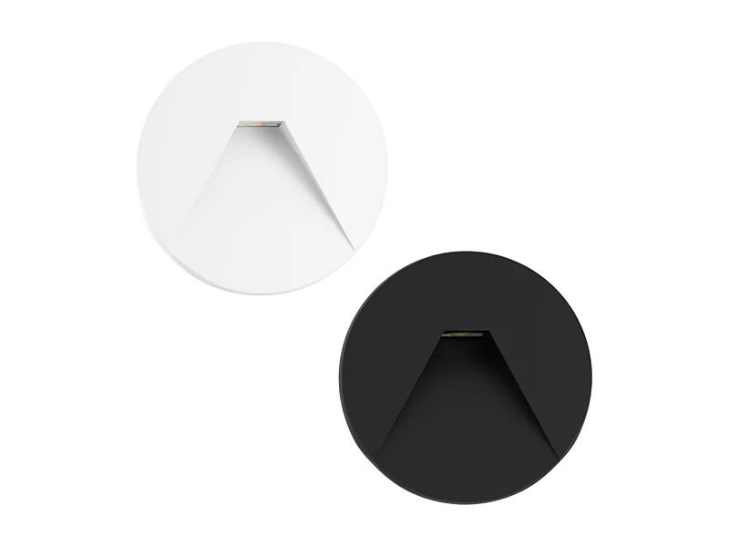 Beneito & Faure - Pun 3W LED inbouwtrapverlichting - CCT-schakelaar 2700K/3200K/4000K - Zwart-wit