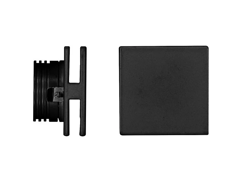 Port - Beneito & Faure LED inbouw wandlamp - 4W, warm licht 3000K, 120° - Zwarte vierkante inbouw wandlamp