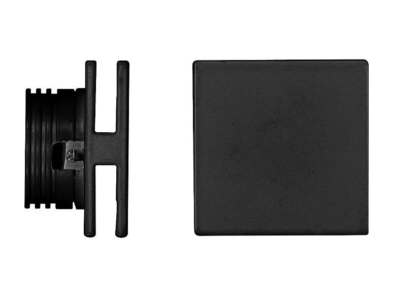 Port - Beneito & Faure LED inbouw wandlamp - 4W, warm licht 3000K, 120° - Zwarte vierkante inbouw wandlamp