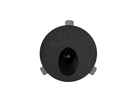 Polo - Spot LED encastrable pour marches Beneito & Faure - 2 W, blanc chaud 3 200 K, 65 ° - Spot rond noir encastrable