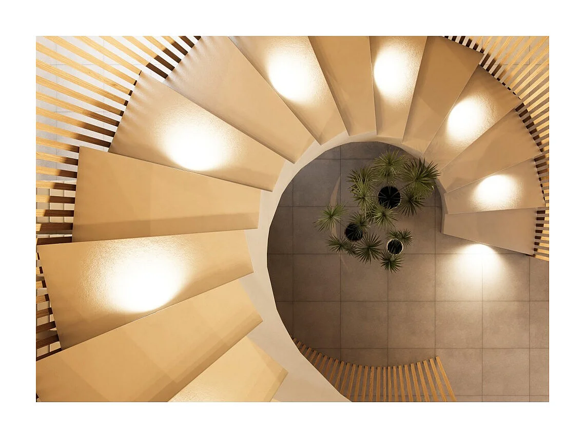 Beneito & Faure - Luce da incasso segnapasso LED Artis Sq Wall 4,5W - Faretto da parete squadrato IP66 Switch 2700K/3200K/4000K