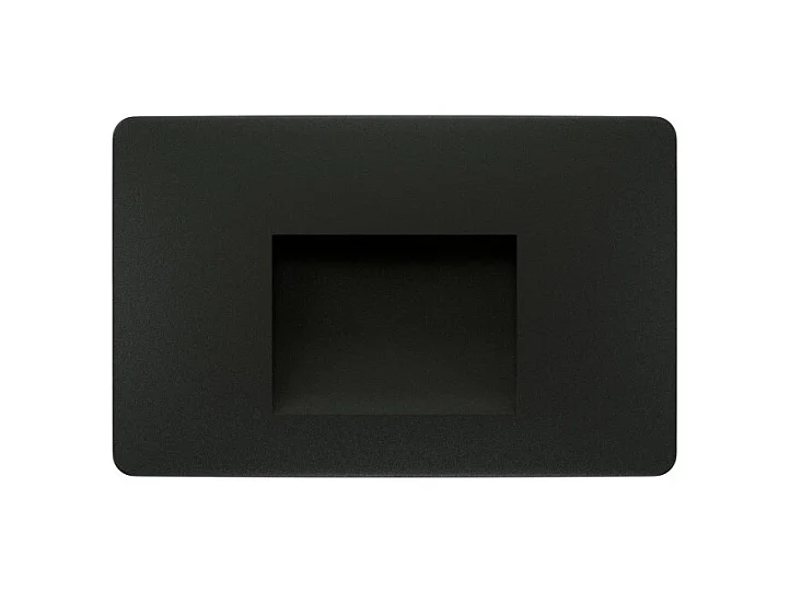 Beneito & Faure - Mis Sq Wall 3W LED inbouw trapverlichting - Vierkante wandtrapverlichting IP65 schakelaar 2700K/3200K/4000K - Zwart