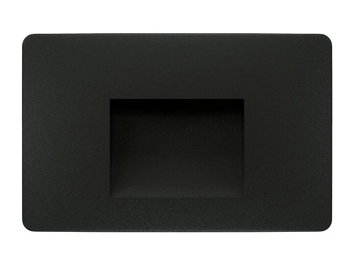 Beneito & Faure - Mis Sq Wall 3W LED inbouw trapverlichting - Vierkante wandtrapverlichting IP65 schakelaar 2700K/3200K/4000K - Zwart