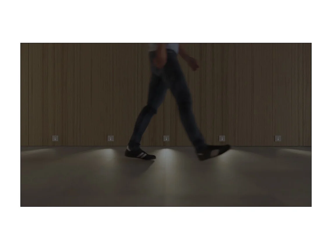 Beneito & Faure - Lao 1,5W LED inbouwspot - Aanwezigheids- en schemersensor 2700K/3200K/4000K - Zwart-wit