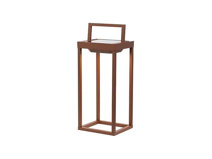 Zafferano - Lanterne solaire à 2 LED, 37,3 cm - Lampe murale et de table à piles 2 W avec capteur crépusculaire - Vert sauge