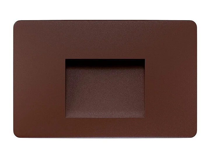 Beneito & Faure - Mis Sq Wall 3W LED Recessed Step Light - Square Wall Step Light IP65 Switch 2700K/3200K/4000K - Corten