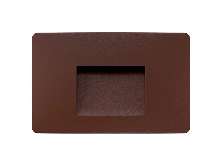 Beneito & Faure - Applique murale LED encastrable Mis Sq 3 W - Applique murale carrée IP65 avec interrupteur 2700 K/3200 K/4000 K - Corten