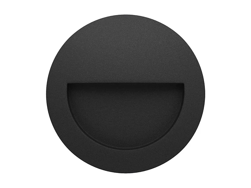Beneito & Faure - Mis R Wall 3W LED inbouw trapverlichting - Ronde wandtrapverlichting IP65 schakelaar 2700K/3200K/4000K - Zwart
