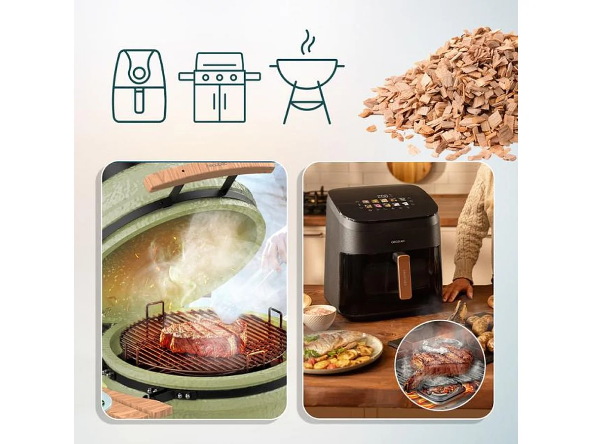 Chips de ahumado Cecotec Apple'Cherry Chips