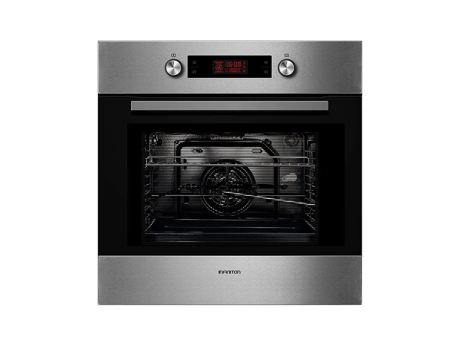 Horno pirolítico Infiniton PYE7028 70L 3200W 9 funciones inox 59,5x59,5x54 cm